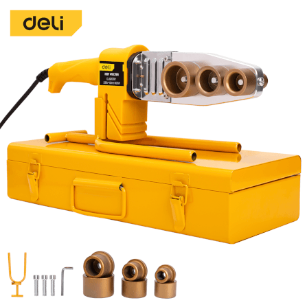 เครื่องเชื่อมท่อ DELI EDL82032-YL-01 36.8X8.8X17 ซม. สีเหลือง_0